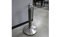 Billiard Cue Rack with Weighted Base Metal Billiards Floor Pool Cue Rack Compact for Game Room, Clubhouse, Home Bar
