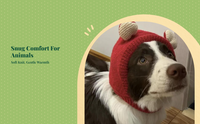 Dog Christmas Hat Adjustable Winter Headwear For Large Dogs