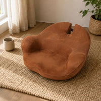 Contoured Meditation Seat Stitched Seams Home Seating Tailbone Support