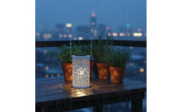 Waterproof Dragonfly Cutout Lantern Auto On/deactivate Hollow Metal Solar Lantern Outdoor Lighting for Patio