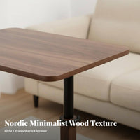 Tilting C-Shaped End Table Adjustable Height Indoor Furniture 360-Degree rotate Multi-Purpose for Students, Living Room, Bedroom