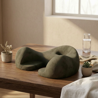 Meditation Seat Cushion Curved Contoured Seat Cushion Textured