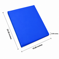 Self-Cooling Dog Mat for Hot Weather, Gel Pet Cooling Mat, Foldable & Portable Blue Dog Cool Mat, Washable