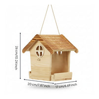 Bird Feeder with Hanging Rope Sturdy Bird House Feeder for Yard, Gardeners