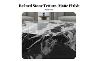 Faceted Pedestal Table Minimalist Design Living Room Furniture Modern Design Italian Inspired for Homeowners, Lounge Area