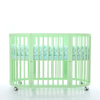 Bedside Sleeper Net Netting Cover 5-in-1 Oval Infant Bed Includes Changing Table Nursery Furniture for Infants, New Parents, Bedroom, Indoors