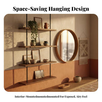 Ceiling-Suspended Single storage-areaSaving unobstructed Shelving single-tier Modern & fashion