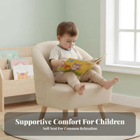 Upholstered child's Armchair Sturdy Construction Toddler Seat Ergonomic Design