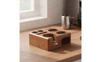 Coffee Tamping Station Multi-Slot Coffee Tamper Holder Polished for Baristas