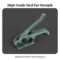 Labor-Saving Woven Strap Tensioning Tool Easy Operation Manual Strapping Tensioner Heavy Duty for Warehouse, Shipping