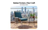 4-Piece Woven Lounge Seating All-Weather Outdoor Furniture sturdy Frame Thick paddings for Families, Balcony, Sunroom, rearyard