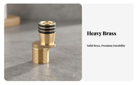 Built-in Filter Eccentric Shower Connector Thickened Brass Shower Mixer Curved Leg Easy Installation for Bathroom Renovation