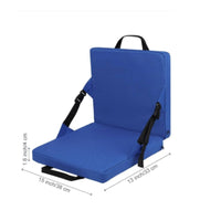 Portable Chair with Backrest Compact Folding Seat Cushion Lightweight Foldable stadiums Cushion for Camping