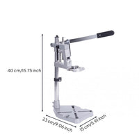 Adjustable Drill Press Stand Stainless Steel Drill Press Stand Single Hole Mount Power Tool Support