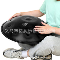 MBAT Professional 22-inch 10-Note Steel Tongue Drum Handpan for Music Therapy