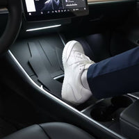2 Pieces Molded Center Console Anti-Kick Mat Defensive Center Console Side Pad Wear Resistant Anti-Scratch Pad Easy-to-Clean for Commuters
