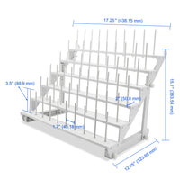 60-Hole Plastic Base Adjustable Embroidery Thread Toy Jewelry Rack Sewing DIY Storage Shelf