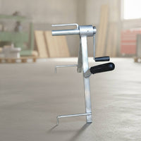 Hose Reel Winder with Hand Crank Compact Hose Reel with Crank Handle Space-Saving for Firefighters, Irrigation