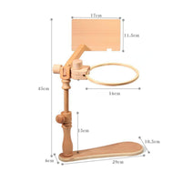 Adjustable Embroidery Hoop Stand Polished Surface for Desk, Beginners