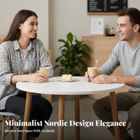 Round 4-Person Table Minimalist Design Cafe Furniture Stable Base for Coffee Bar