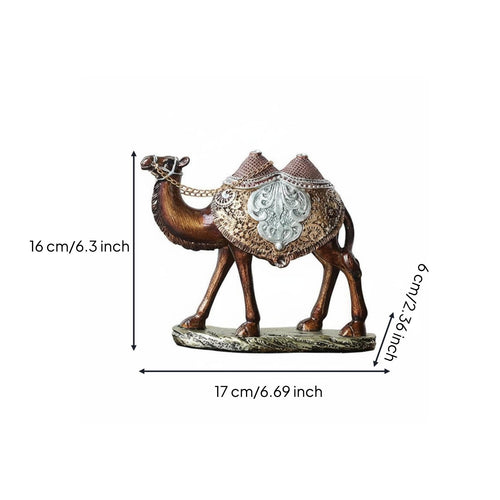 2 Pieces Golden Camel Statue Nordic Aesthetic Resin Camel Decor Gift Idea