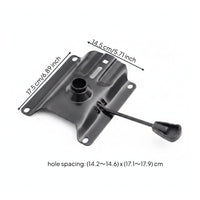 Long-Lasting Chair Base Plate with Lift Lever Strong Bar Stool Replacement Plate Rustproof Hardware Easy to Assemble for DIYers