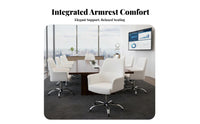 Highspine Support Rotating Chair with Armrests Minimalist Design Highspine Support Managerial Wheel Height Adjustable Ergonomic