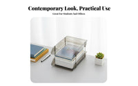Tiered Shelf unit Space-Saving Countertop Bookstand adaptable Use for Study Room