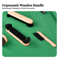 Pool Table Brush Non Scratching Fibers Billiard Table Brush Ergonomic Grip Snooker Cloth Cleaner for Bar Owners, Recreation Center, Home
