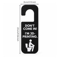 Humorous Door Hanger with Hook High-Contrast Door Hanger Sign Long-Lasting Do Not Disturb Sign Minimalist for Hobbyists, Students, Hobby Room