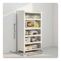 Multi-Tier Storage Cabinet Dust-Proof Freestanding Pantry Cabinet Large Capacity