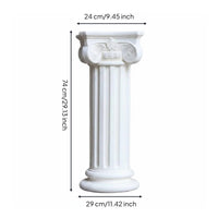 Roman Column Pedestal Weather Resistant Decorative Column Statue Base for Patio