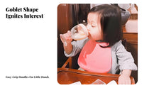 CPC Certified Toddler Wine Glass Anti-Choke Design Baby Wine Glass Cup Safe for Toddlers, Parents, Mealtime, Parties, Daycare
