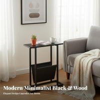 C-Shaped Sofa Table Space-Saving C-Shaped Table Easy to Clean for Small Spaces