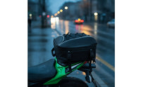 Strap-on Motorcycle Rear Seat Bag Compact Motorcycle Tail Bag with Straps Stable Easy to Clean for Daily Commutes