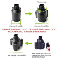 车载水杯架360度旋转托盘车用拓展水杯架 多功能置物小餐桌饮料架