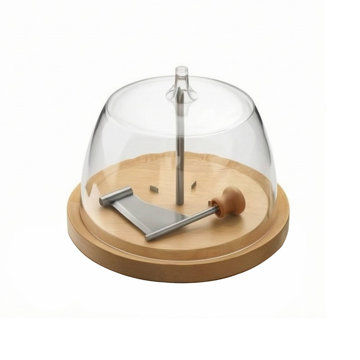 Cheese with Dome Clear Cheese Board with Dome Stable for Hosts