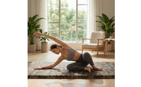 Waterproof Folding Gym Mat with Handles Four-Fold Training Mat Portable Compact for Gymnasts, Dancers, Home Workouts, Gymnastics, Stretching