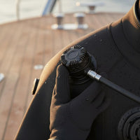 Quick Inflate/Deflate Drysuit Inflator and Dump Valve Anti-Backflow Design Underwater Dry Suit Air Valve Airtight Seal for Technical Divers