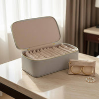 Portable Jewelry Travel Case Large Capacity 12-Pouch Jewelry Storage Box Snarlknot-resistantFree Long-Lasting for Travelers