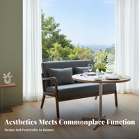 Upholstered Dining Armchair Retro Design Cafe Furniture Set stain-resistant Fabric Sturdy Metal Legs for Interior Designers