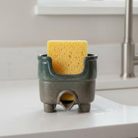 Kitchen Sponge Holder Drainage Spout Sponge Drain Rack Compact Home Organizer