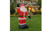 Freestanding Inflatable Santa Saint Tall Inflatable Santa Outdoor Seasonal for Porch, Storefront