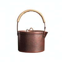 Handmade Copper Tea Kettle Rust Resistant Copper Tea Kettle Spill Resistant Teapot with Lid for Kitchen