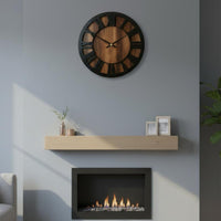 Wood Grain Wall Clock Modern Design Nordic Design Clock Accurate Quartz Movement