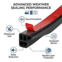 Universal Car Rubber Seal Strip, DIY Car Door Seal, Automotive Repair Door Seal, #variant:5 meters