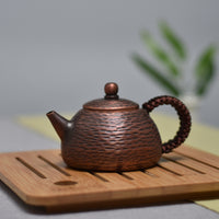 Tongcheng Copper Art Factory Direct Thick Pure Copper Teapot Handmade Small Copper Kettle Hammered Antique Tea Pot