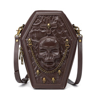 Crossbody Bag Hard-Sided Gothic Handbag Adjustable  Bag for Goths, Cosplayers, Concerts, Cosplay