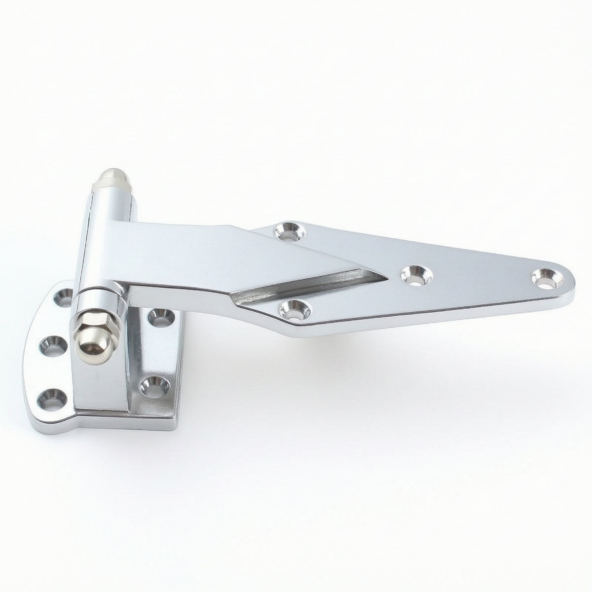 Surface Mount Hinge Polished Strap Hinge Hardware Easy to Install Steel for DIYers, Cabinet Doors, Ovens