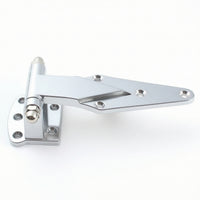 Surface Mount Hinge Polished Strap Hinge Hardware Easy to Install Steel for DIYers, Cabinet Doors, Ovens
